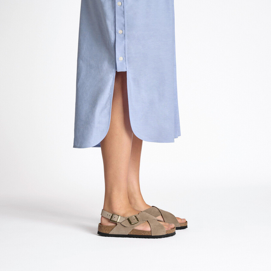 tulum soft footbed nubuck leathersuede