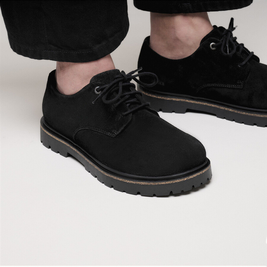 highwood lace low suede leather