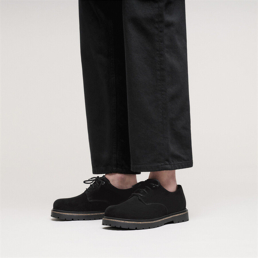 highwood lace low suede leather