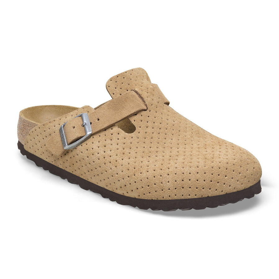 boston bs suede leather embossed