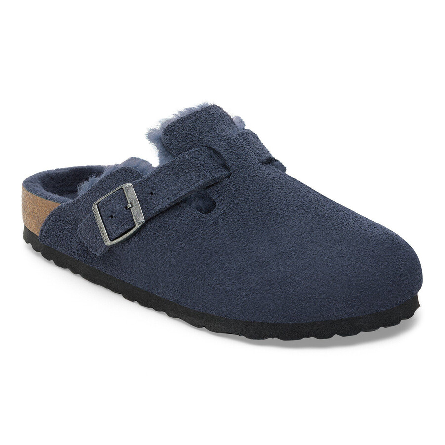 boston shearling suede leather