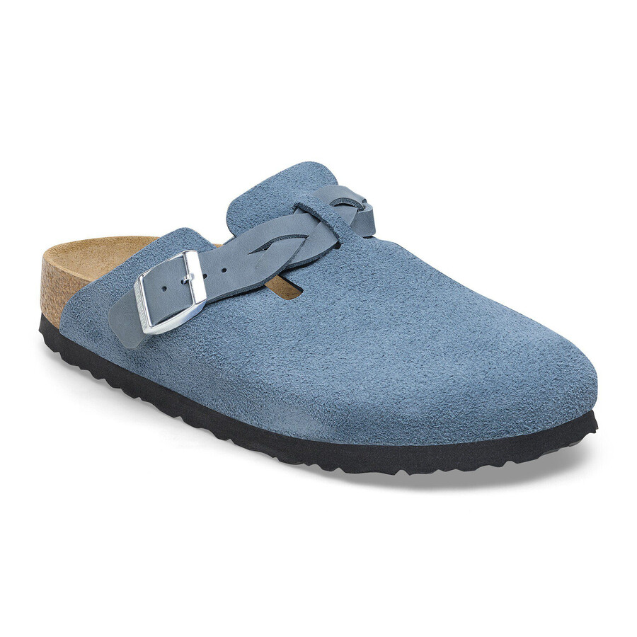 boston braided suede leather