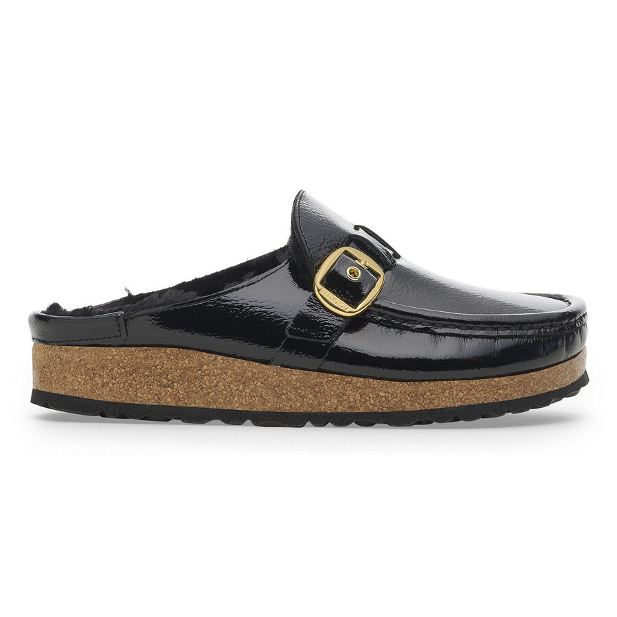 buckley shearling patent leather