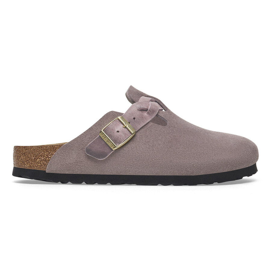 boston braided suede leather