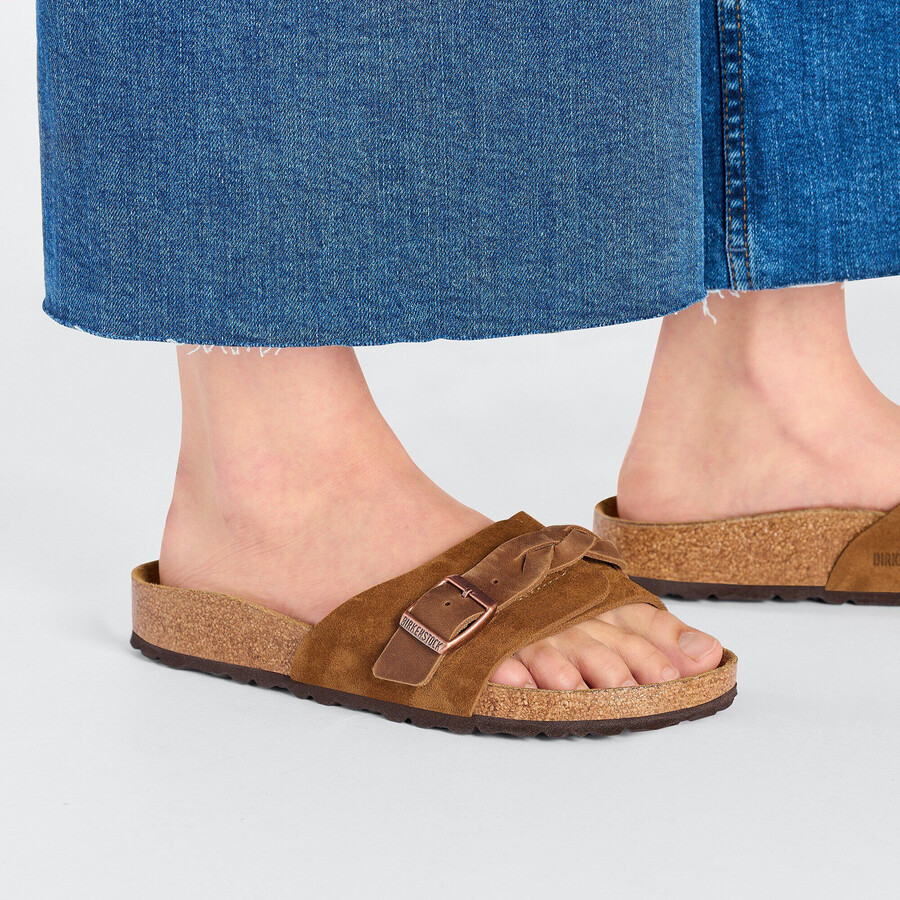 oita braided suede leather