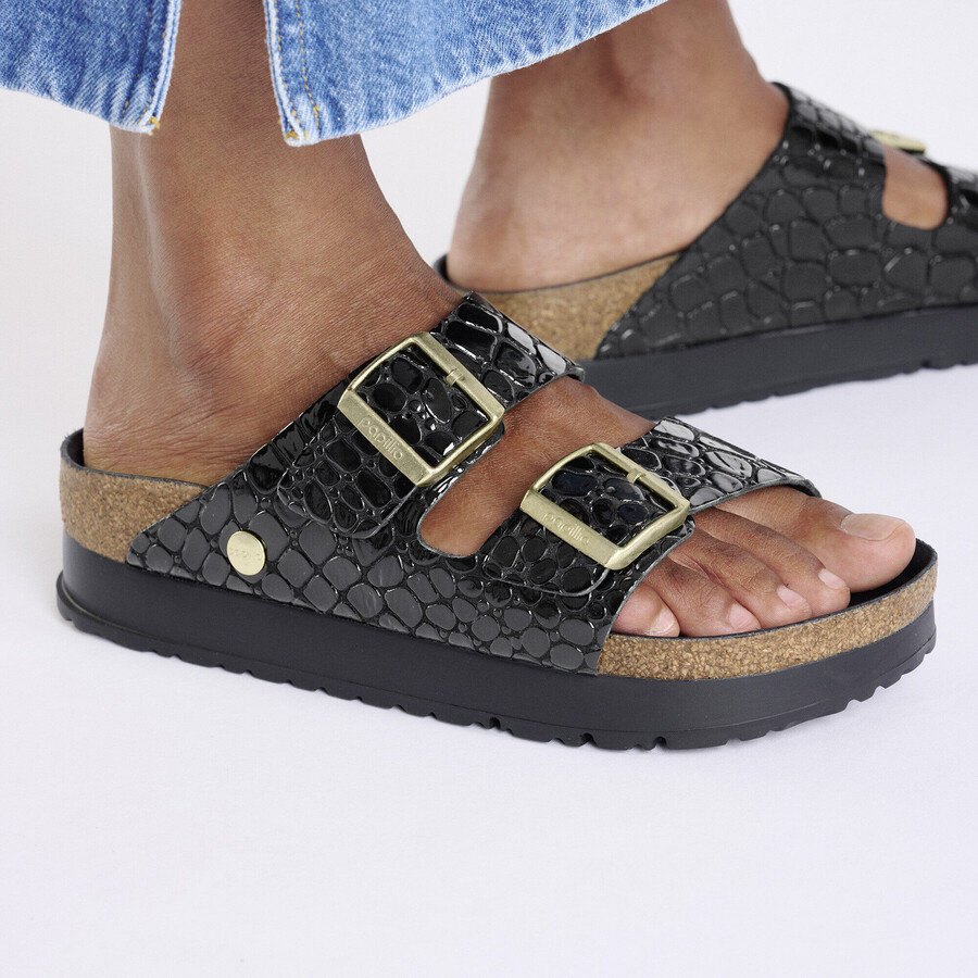 arizona pap flex platform patent leather embossed