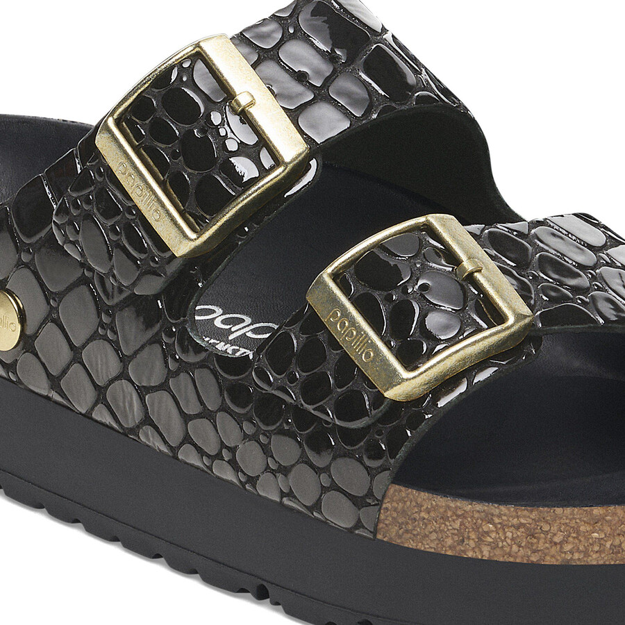 arizona pap flex platform patent leather embossed