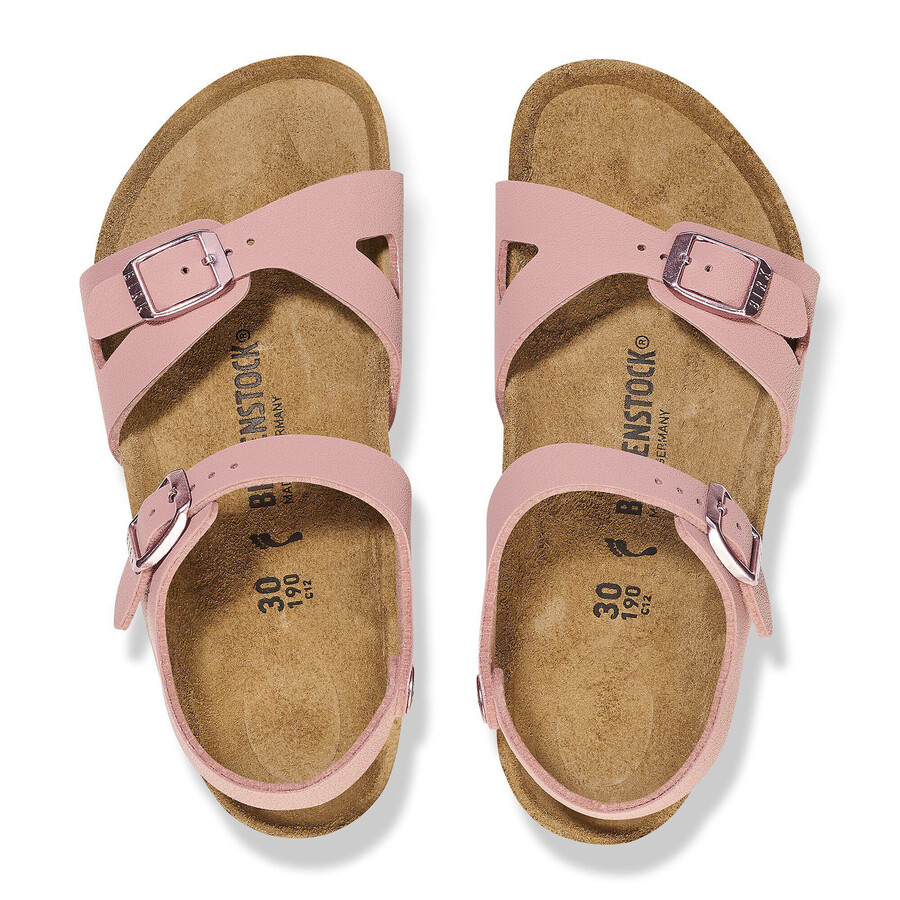 rio kids birko-flor nubuck pink clay