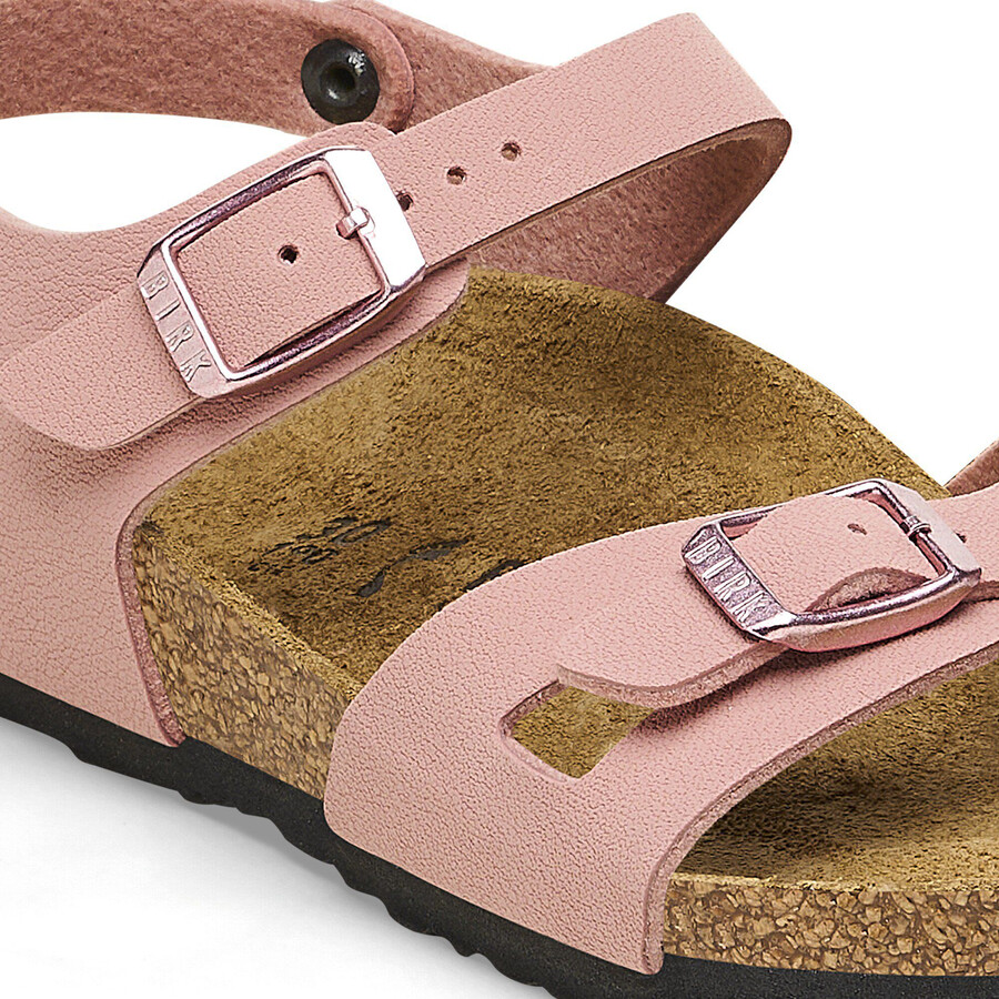 rio kids birko-flor nubuck pink clay