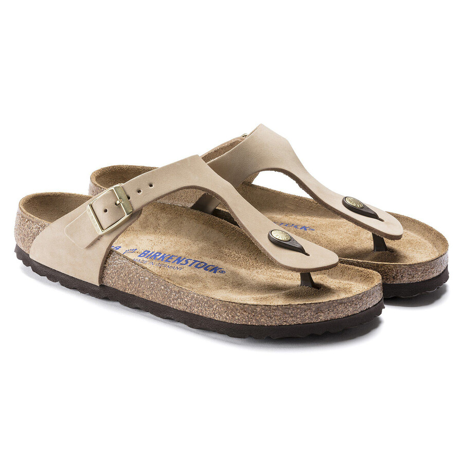 gizeh soft footbed nubuk leather