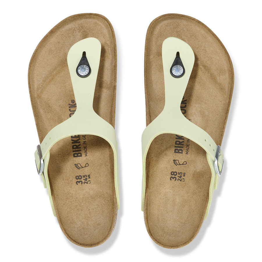 gizeh nubuck leather faded lime