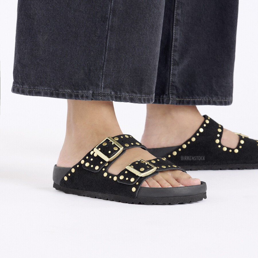 arizona rivet suede leather