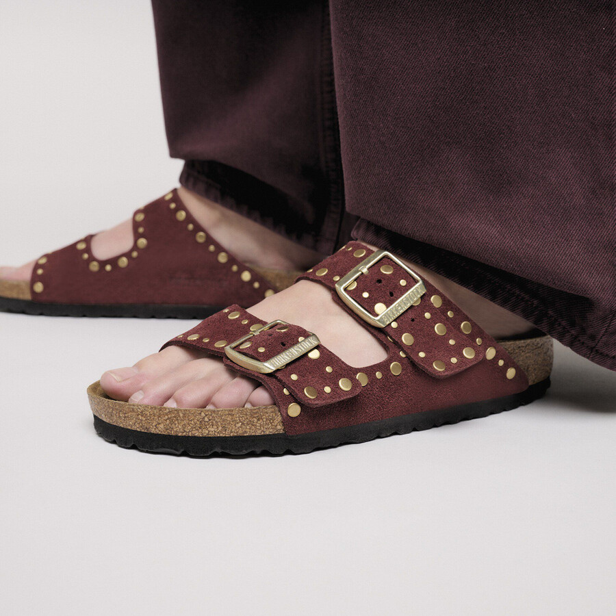 arizona rivet suede leather